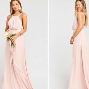 Show me your Mumu bridesmaid dress. Size Lrg